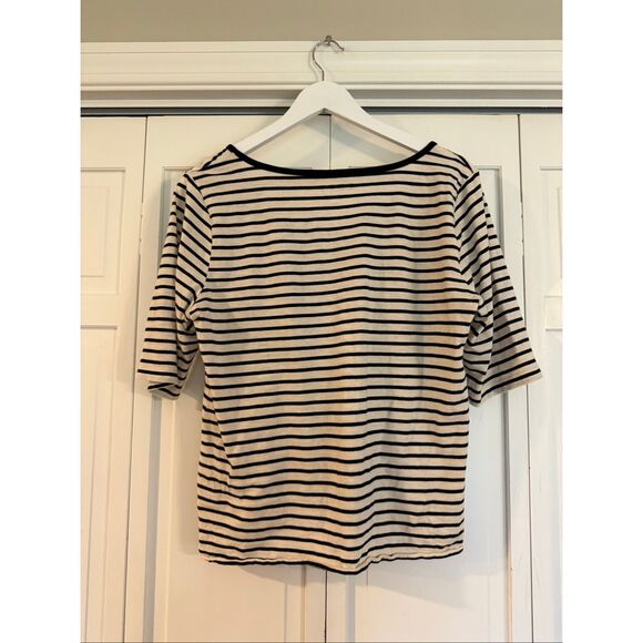 Loft Vintage soft striped crewneck top size large - Picture 5 of 9